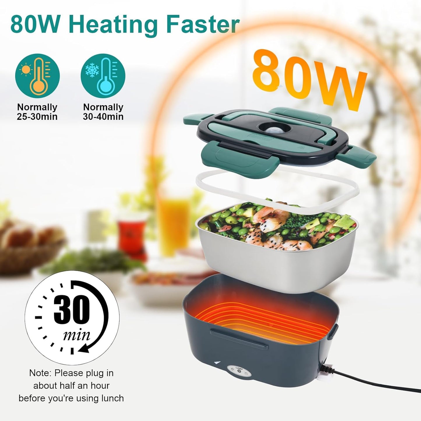 Electric Lunch Box Food Heater