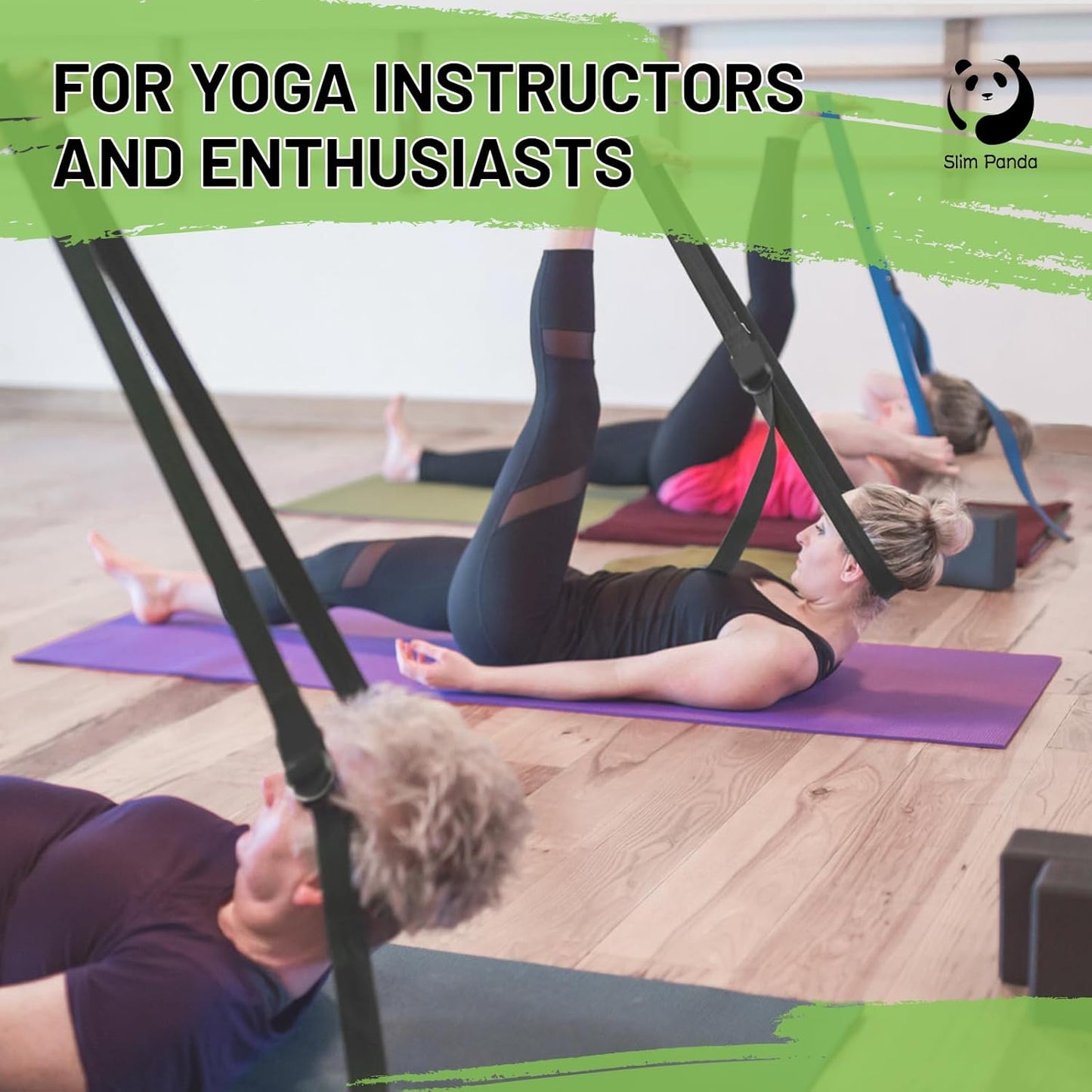 Slim Panda Yoga Strap for Stretching