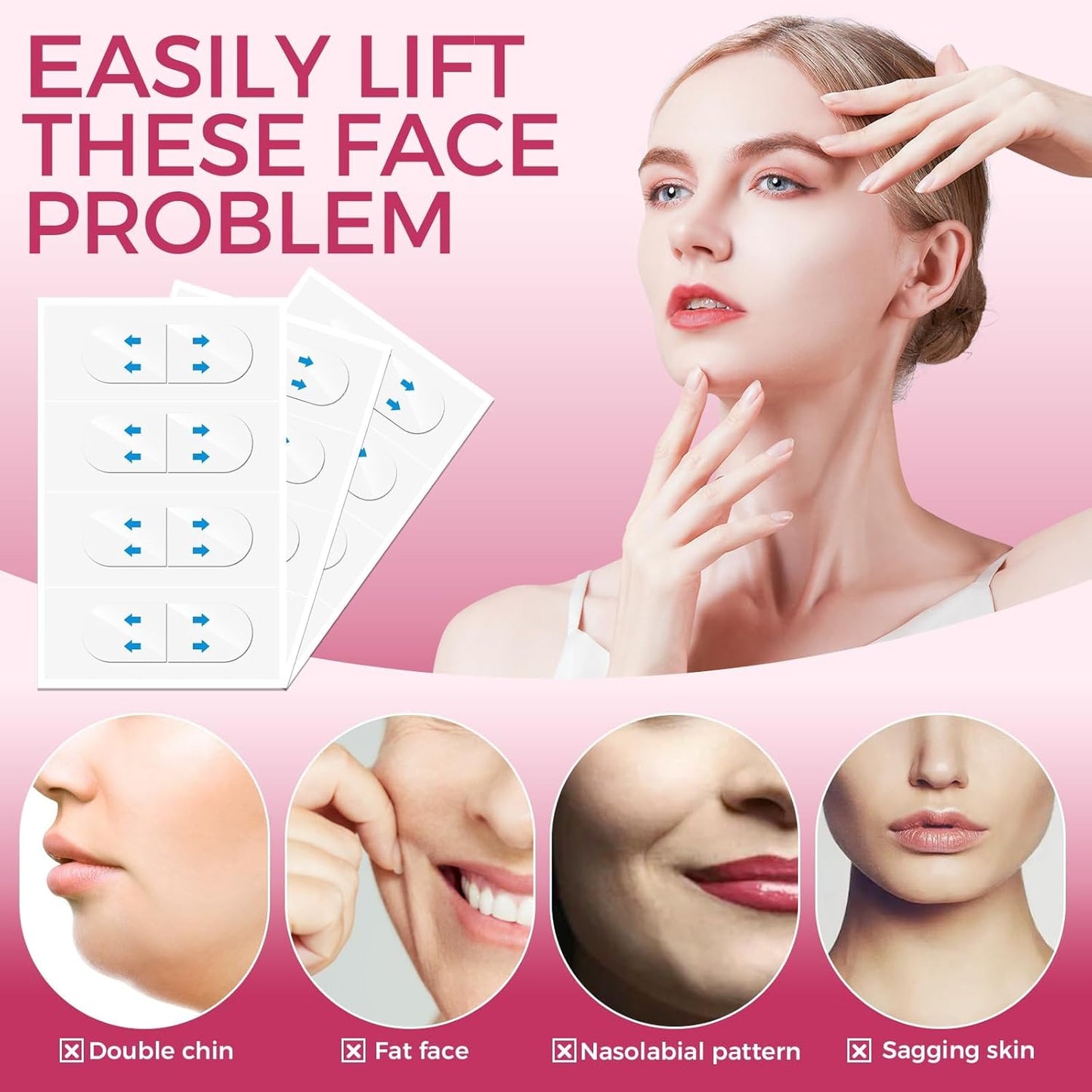 Neck Tape Lifting Invisible