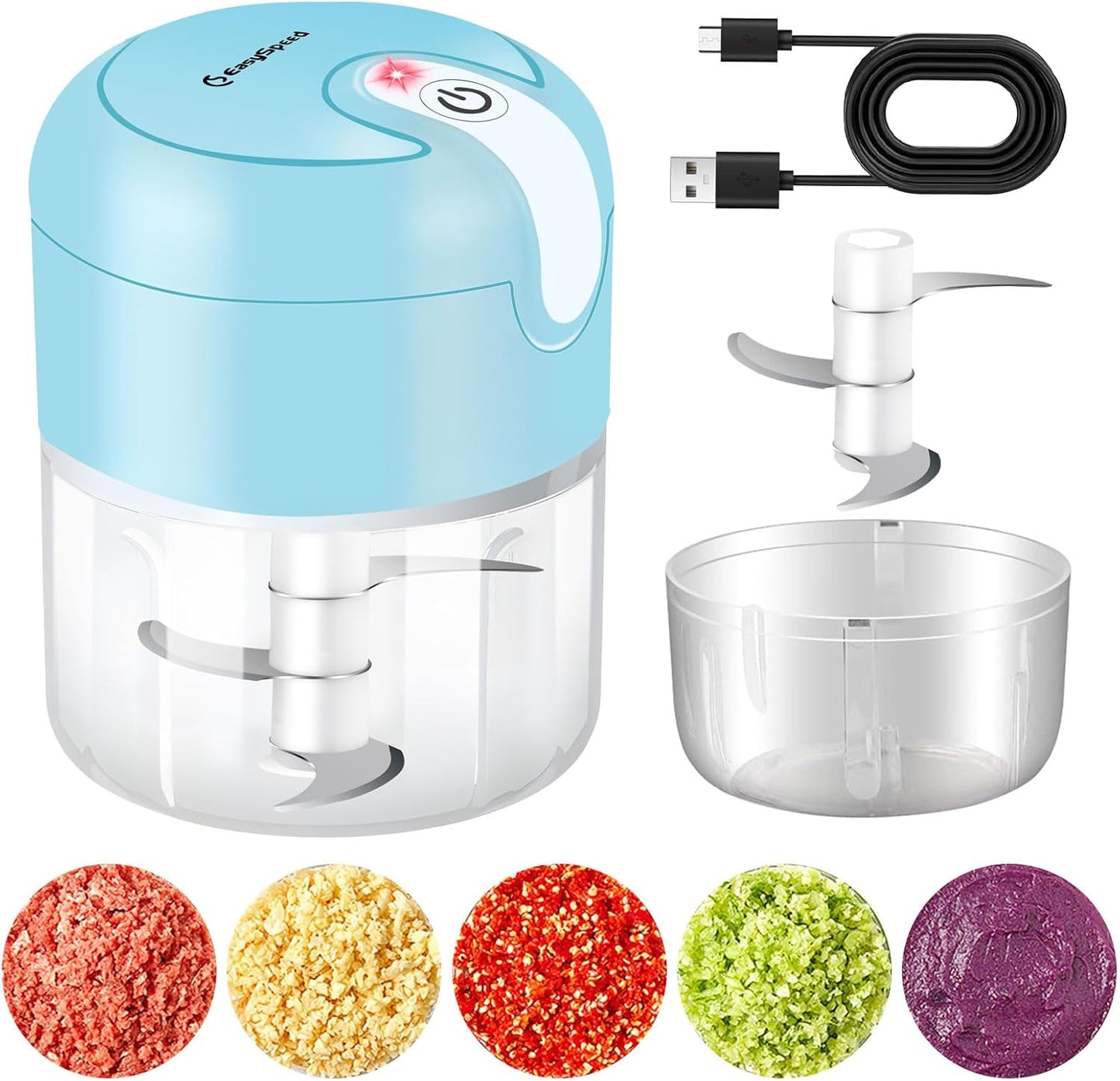 Mini USB-C Charging Food Processor