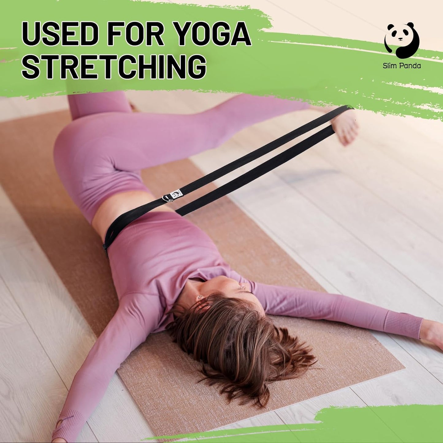 Slim Panda Yoga Strap for Stretching