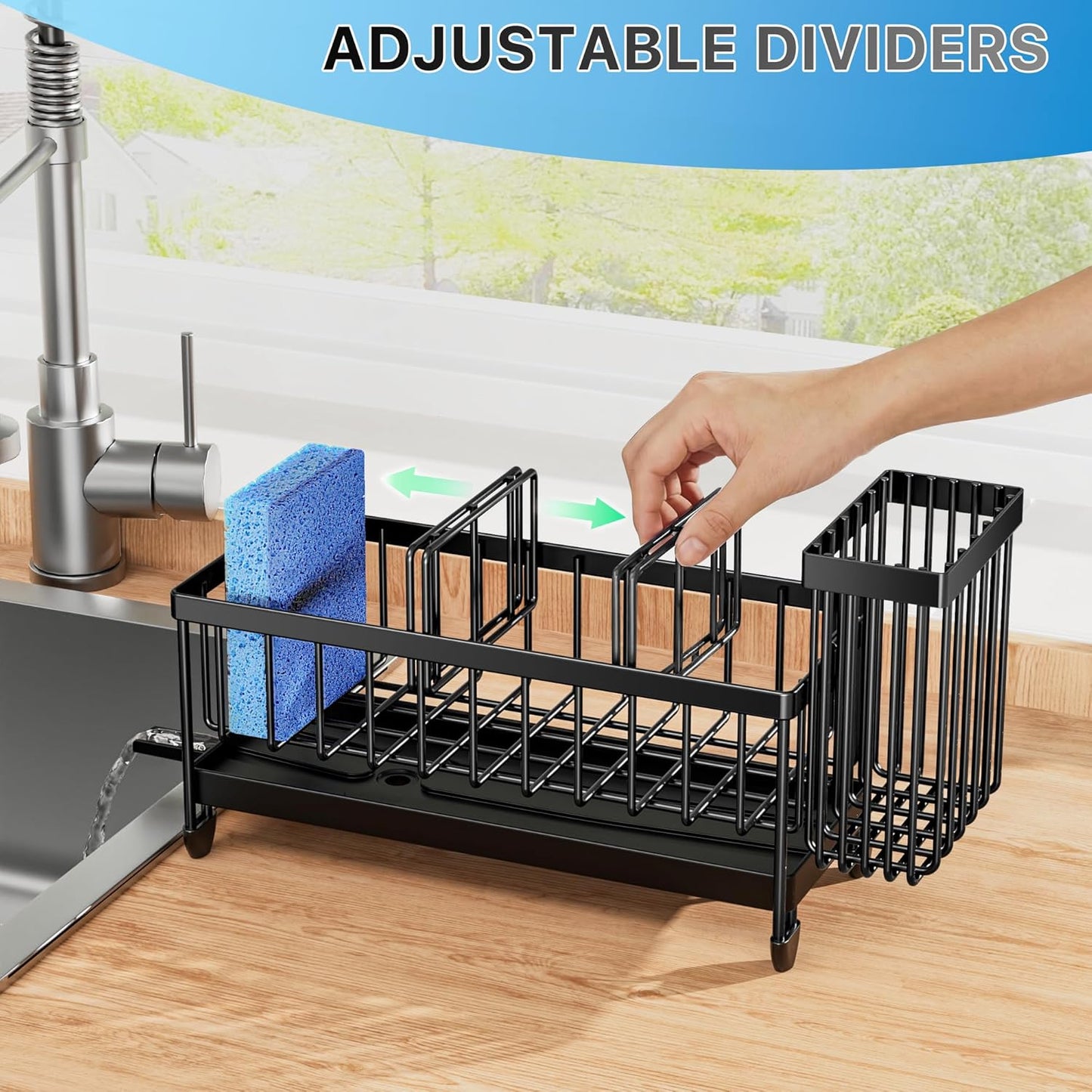 Cisily Sponge Holder for Kitchen Sink