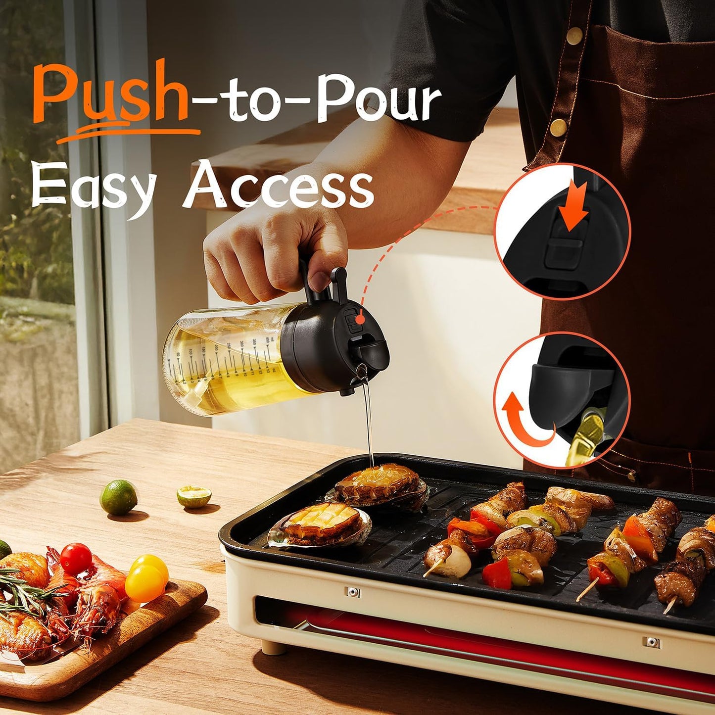 Glass Olive Oil Sprayer for Cooking