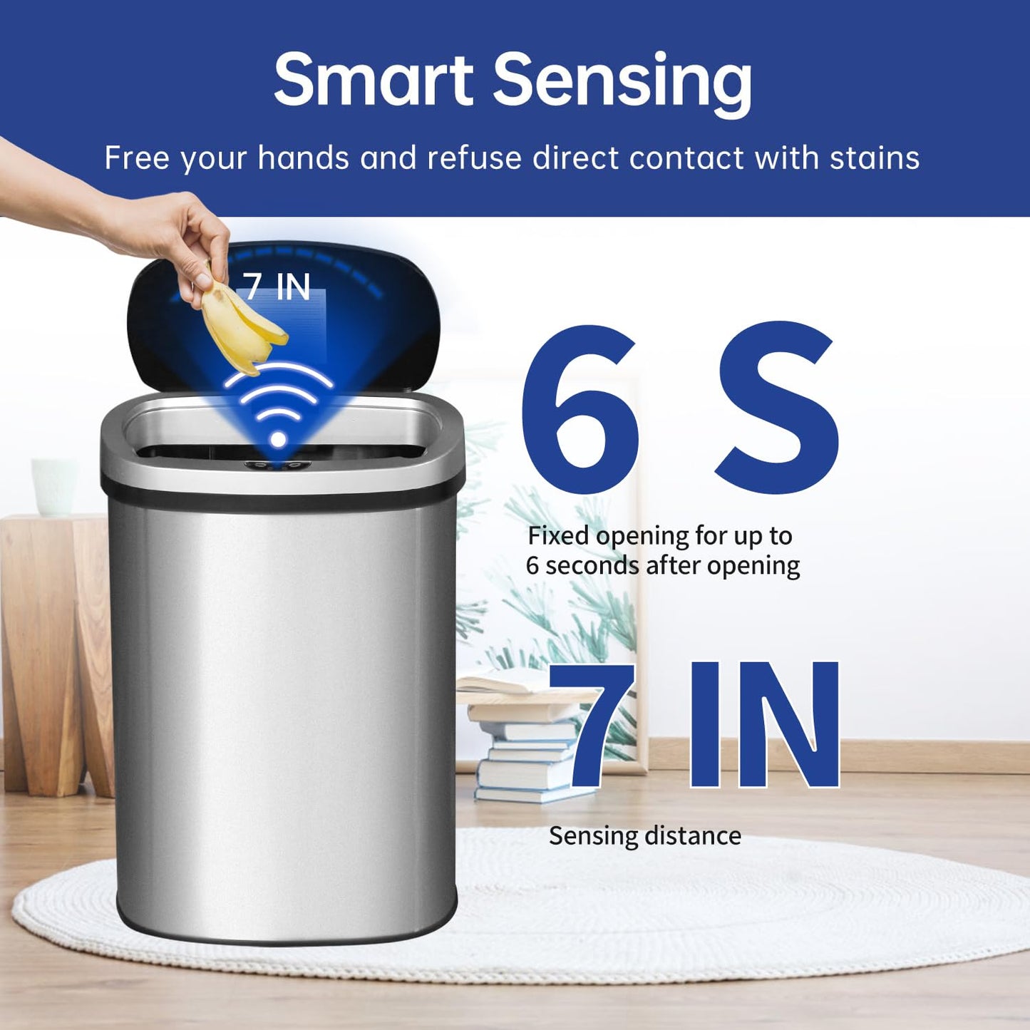 Gallon Trash Can with Lid