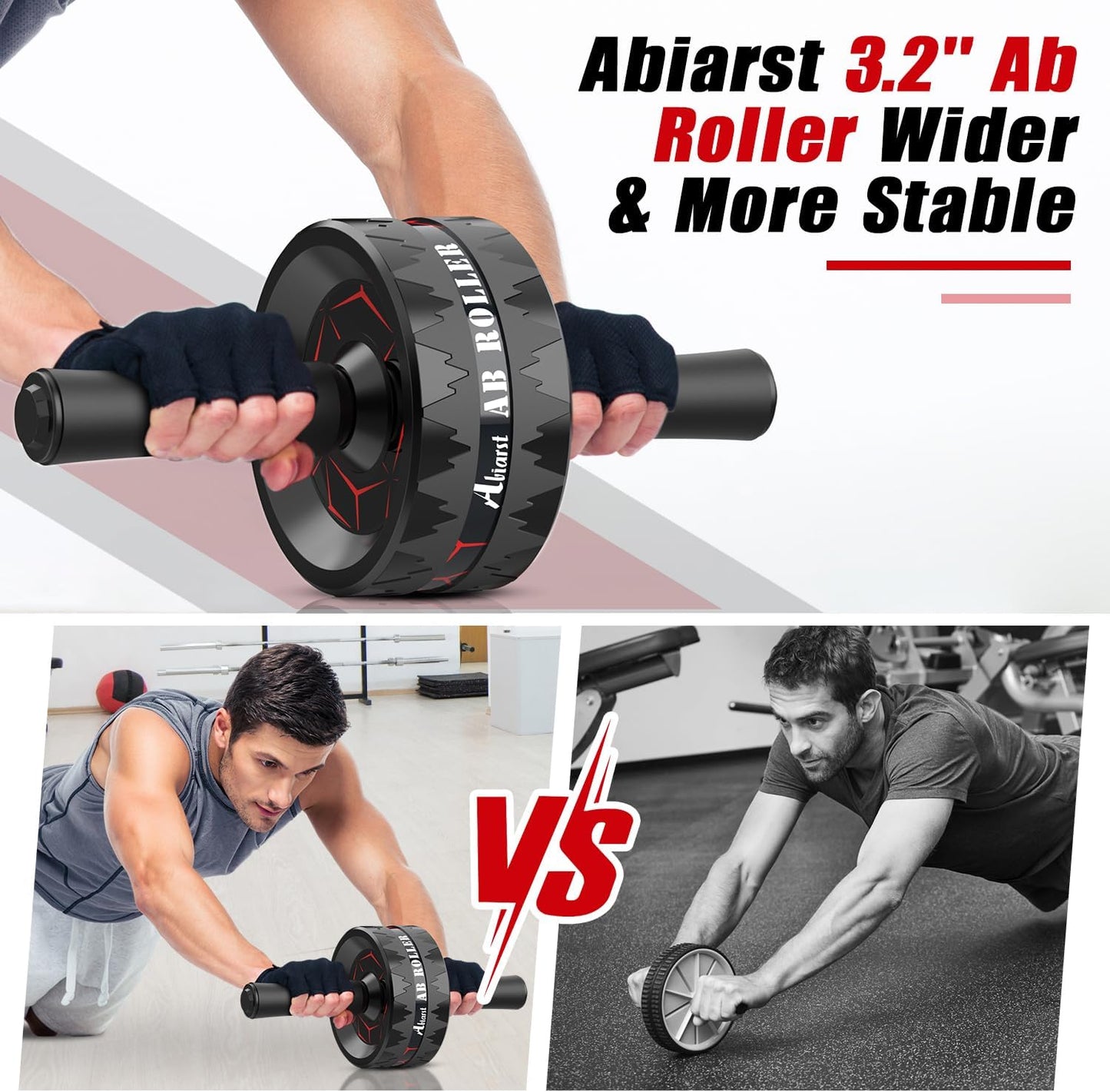 Ab Roller Wheel, Abs Workout Equipment for Abdominal & Core Strength Training