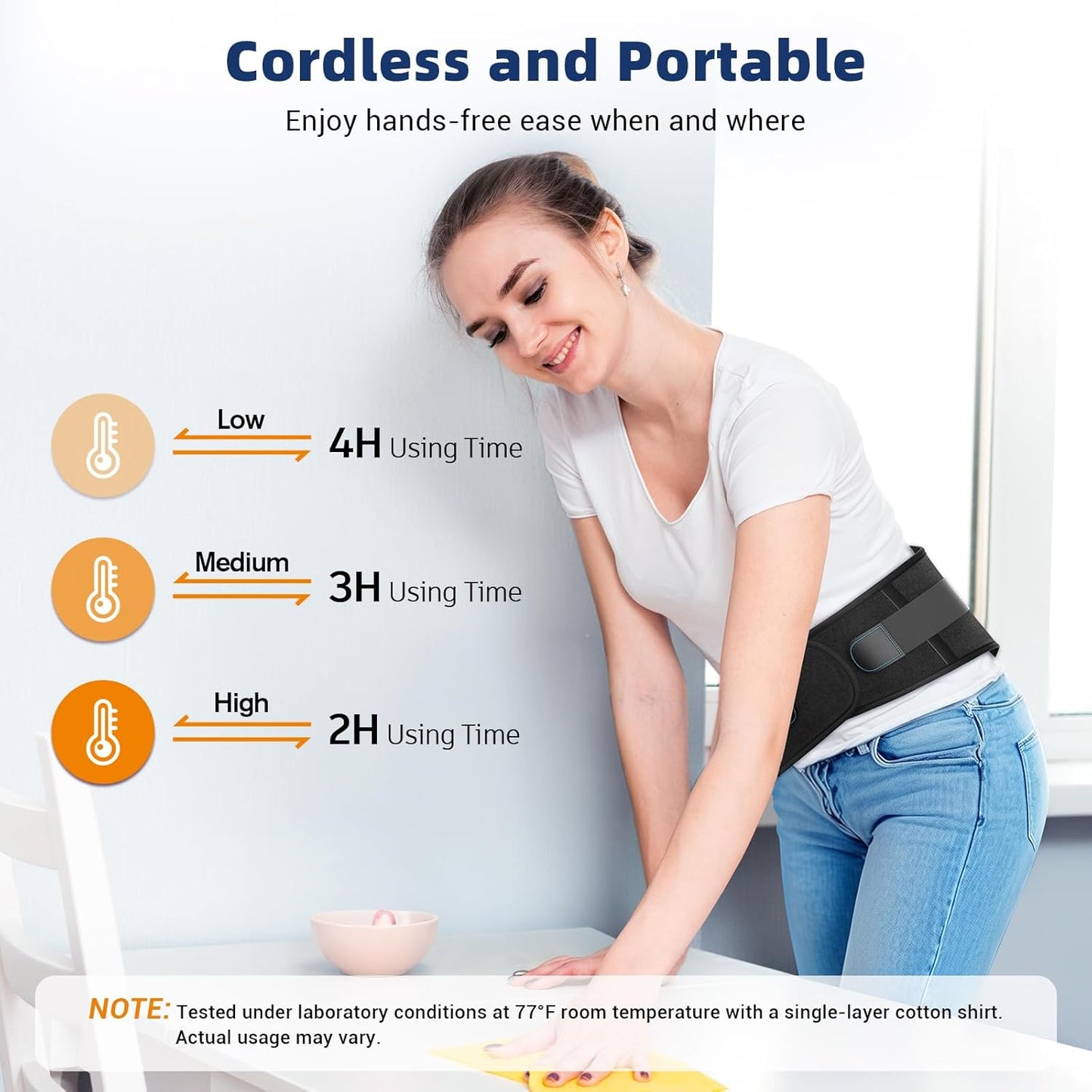 Heating Pad with Back Brace for Lower Back