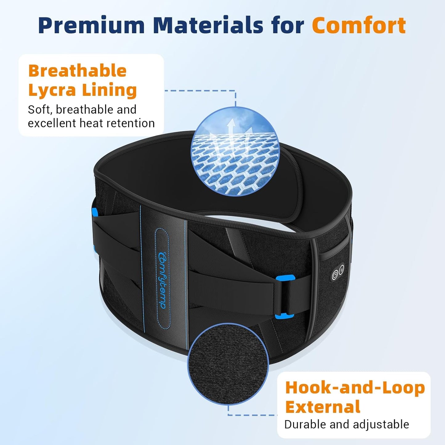Heating Pad with Back Brace for Lower Back