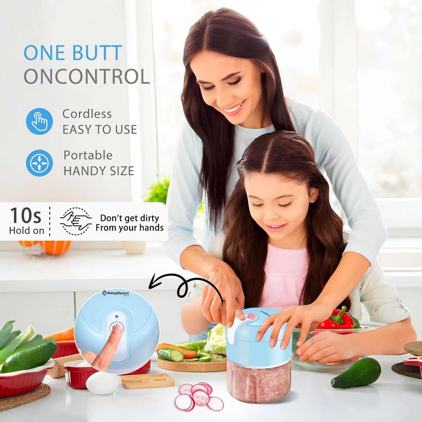 Mini USB-C Charging Food Processor