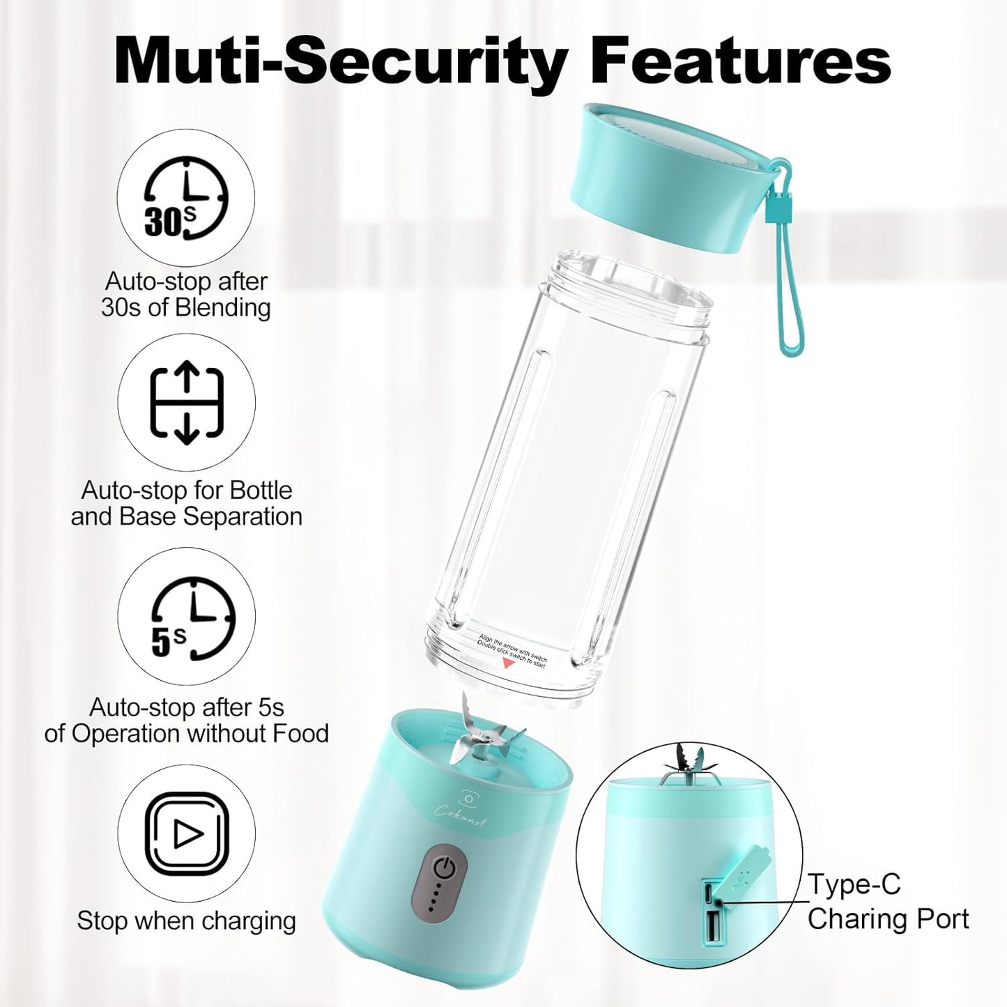 USB Rechargeable Personal Size Blenders