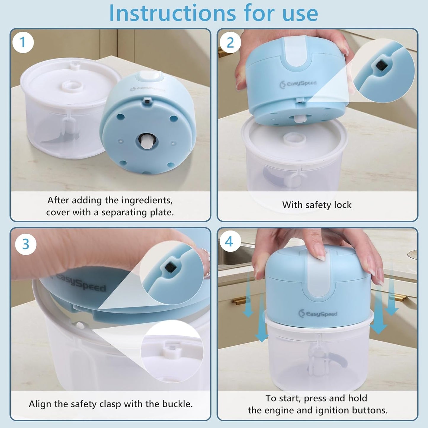 Mini USB-C Charging Food Processor