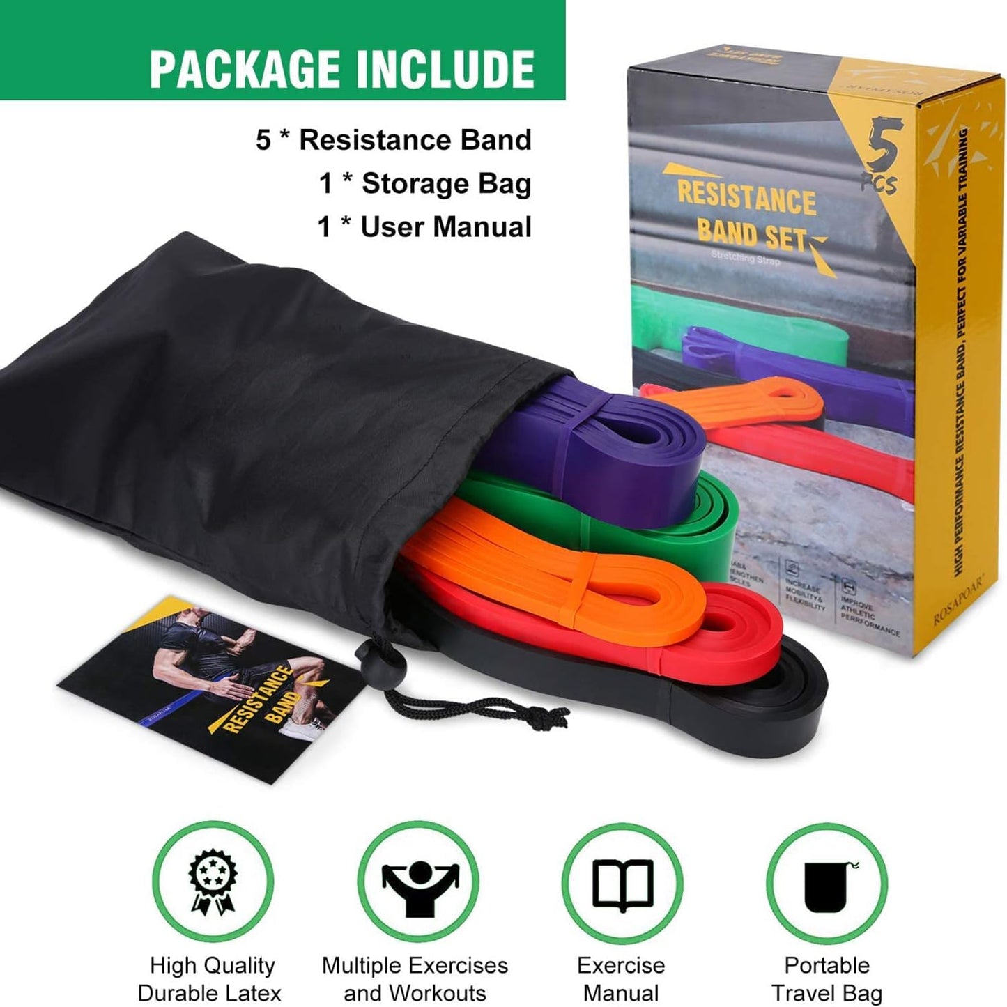 Resistance Bands, Pull Up Assist Bands