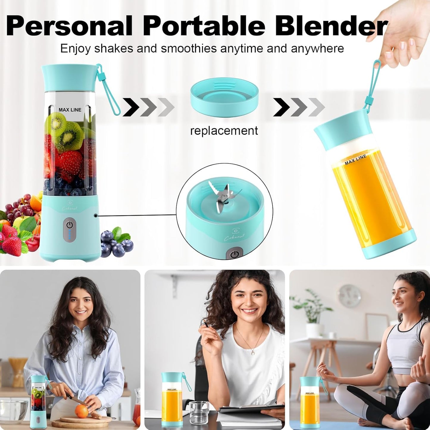 USB Rechargeable Personal Size Blenders