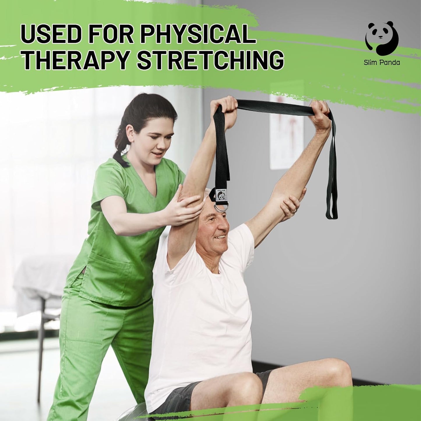 Slim Panda Yoga Strap for Stretching